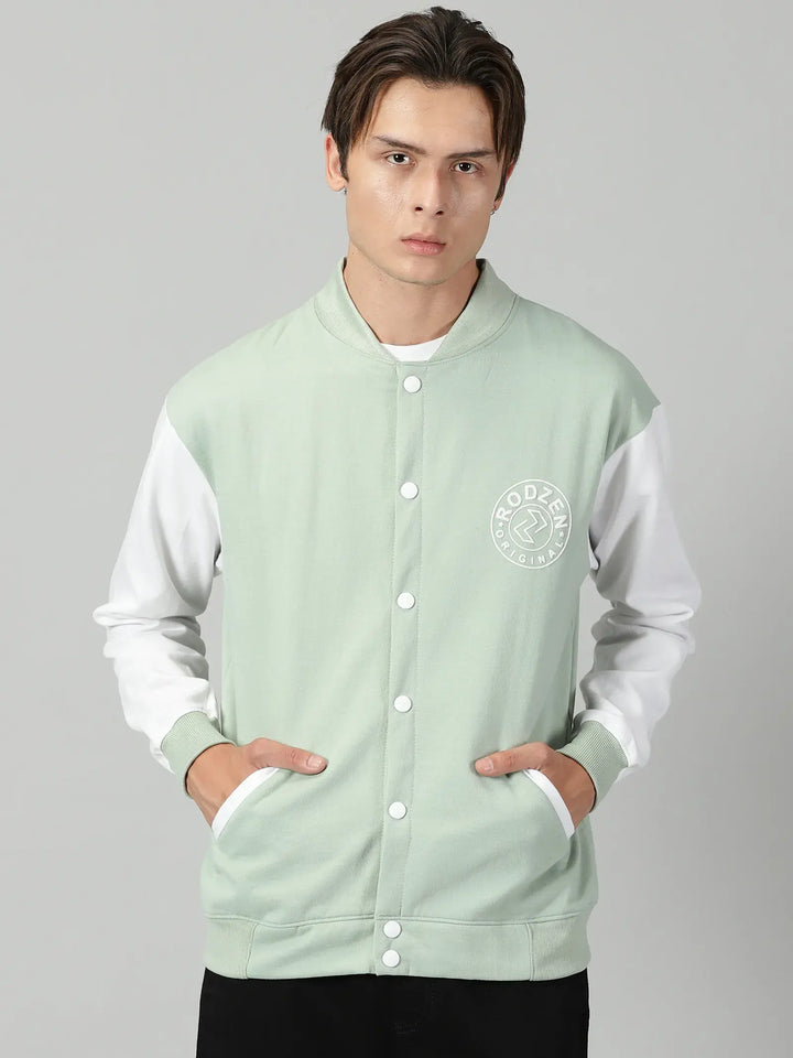 Pista Green Varsity Jacket