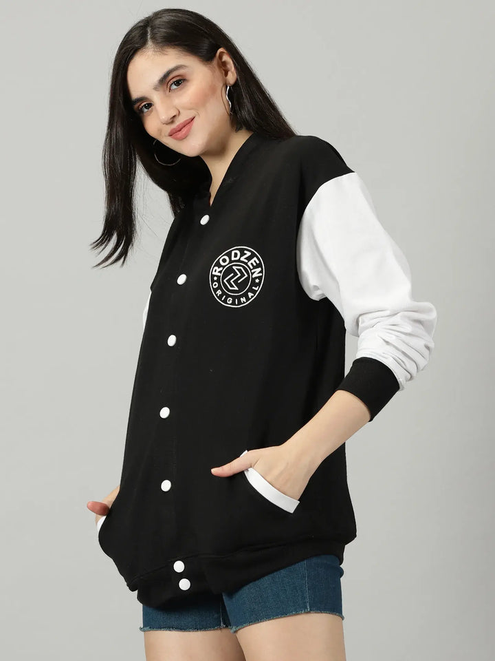 Black Women Varsity Jacket