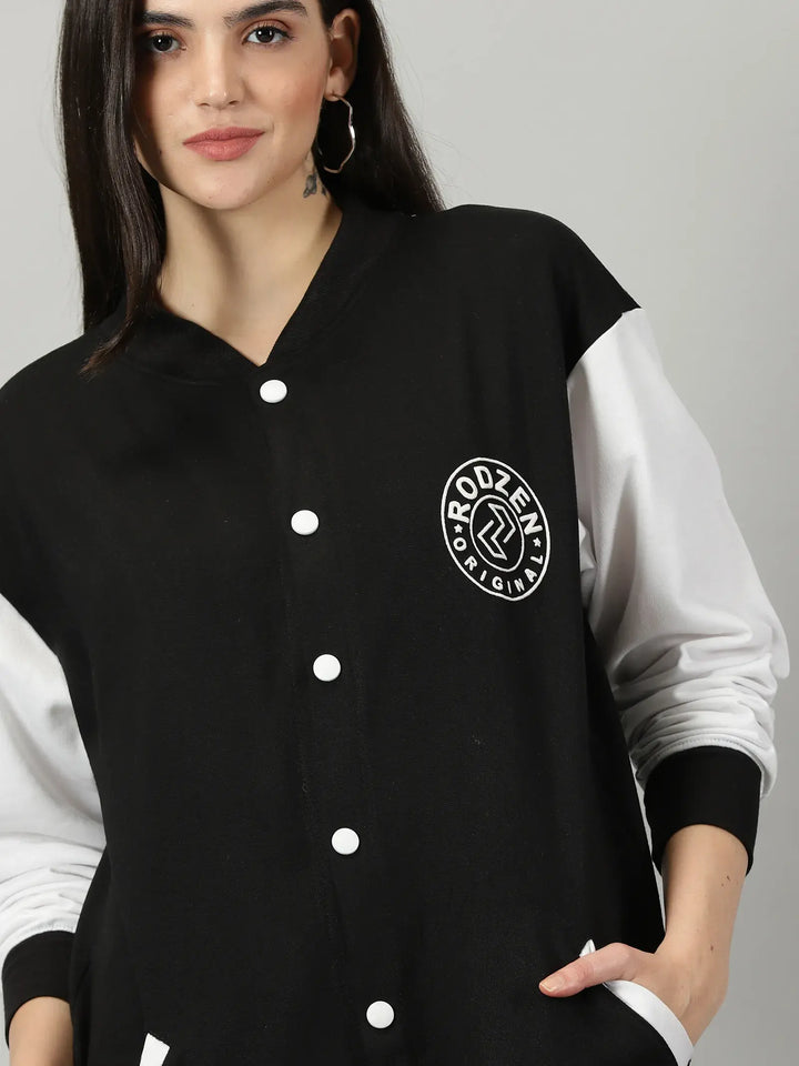 Black Women Varsity Jacket