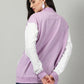 Lavender Women Varsity Jacket