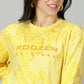Oversize Tie-die Yellow Sweatshirt