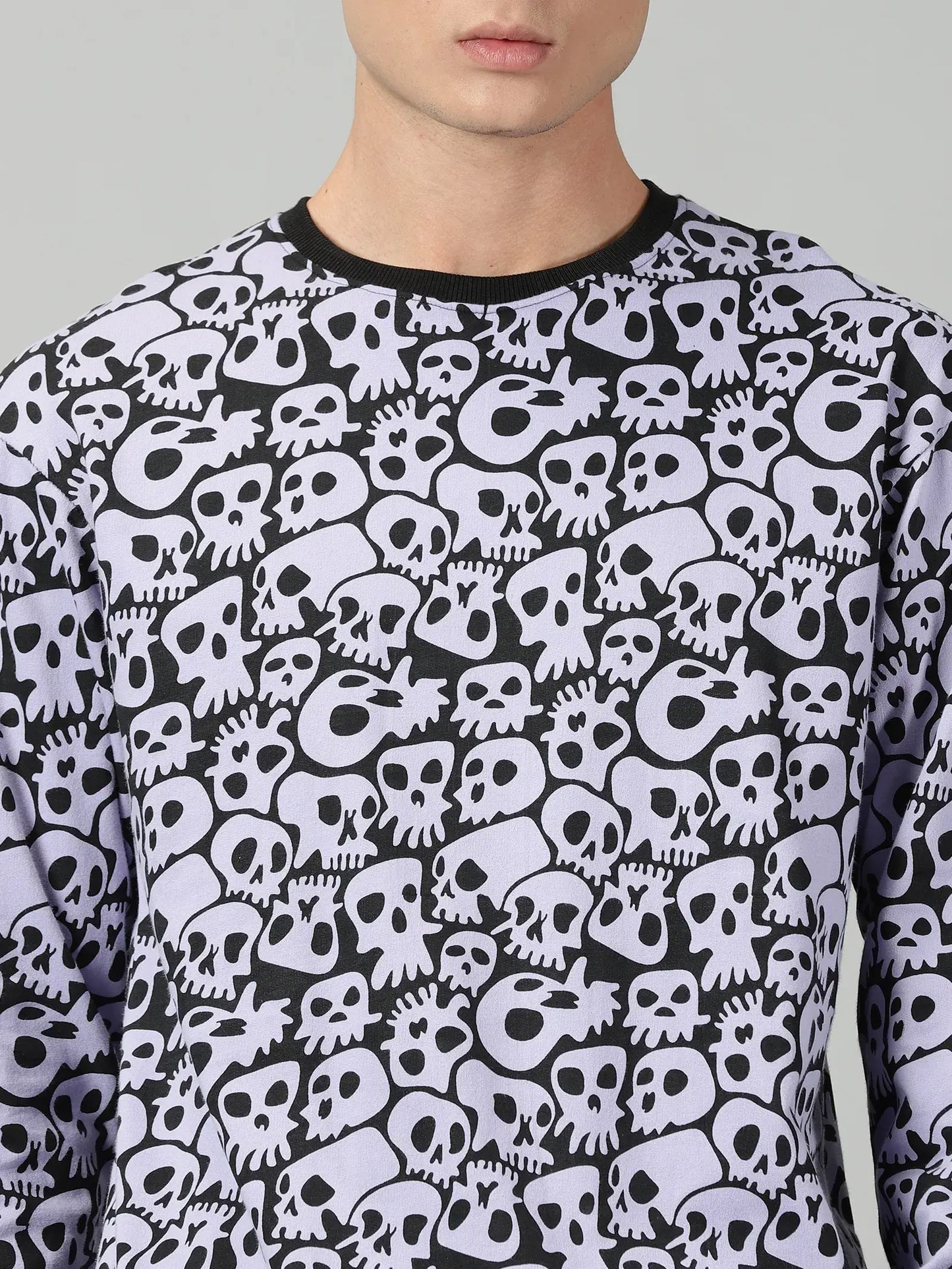 Skull Lavender Essence Sweatshirt
