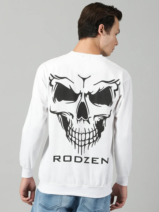 Skull White Serenity Sweatshirt