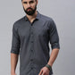 Steel Grey Plain Full sleeve men's shirt - Rodzen