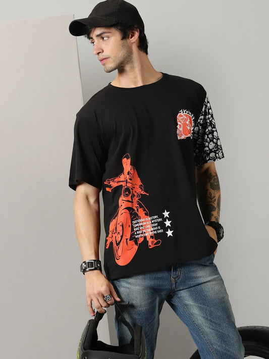 Oversized shoulder discount t shirt